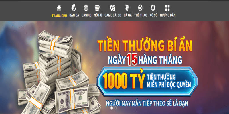 Chỉ dẫn từng mục trên giao diện nhà cái 